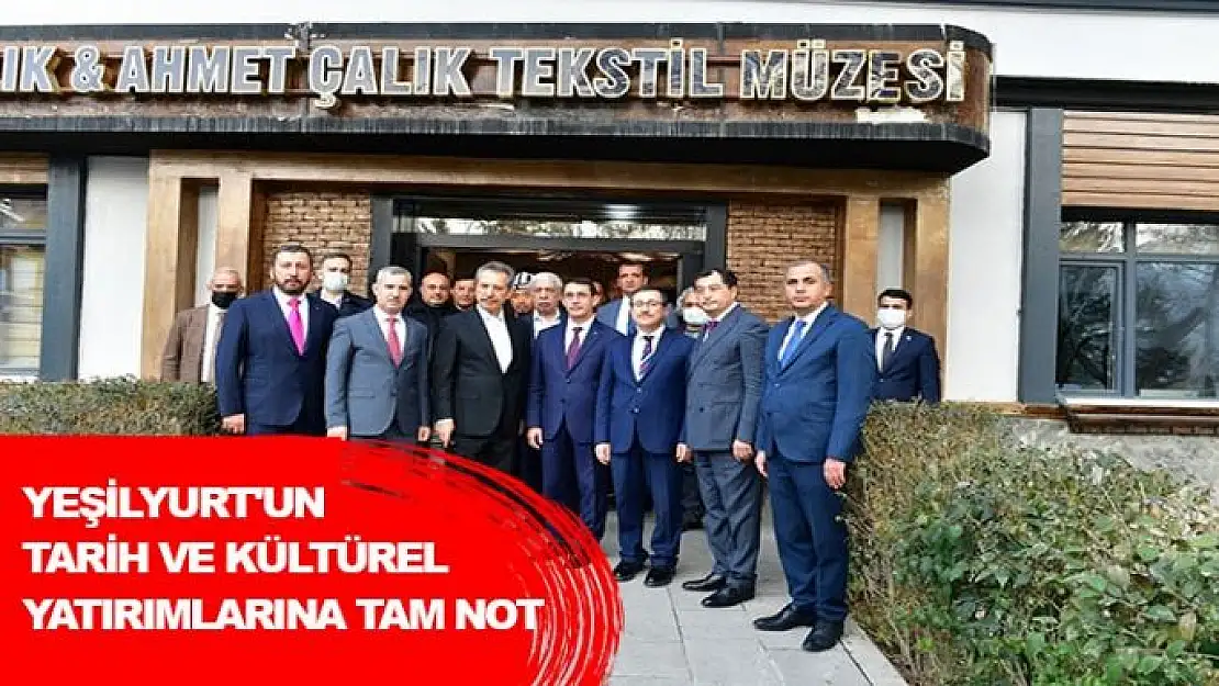 Yeşilyurt´ta tarih ve kültürel yatırımlarına tam not