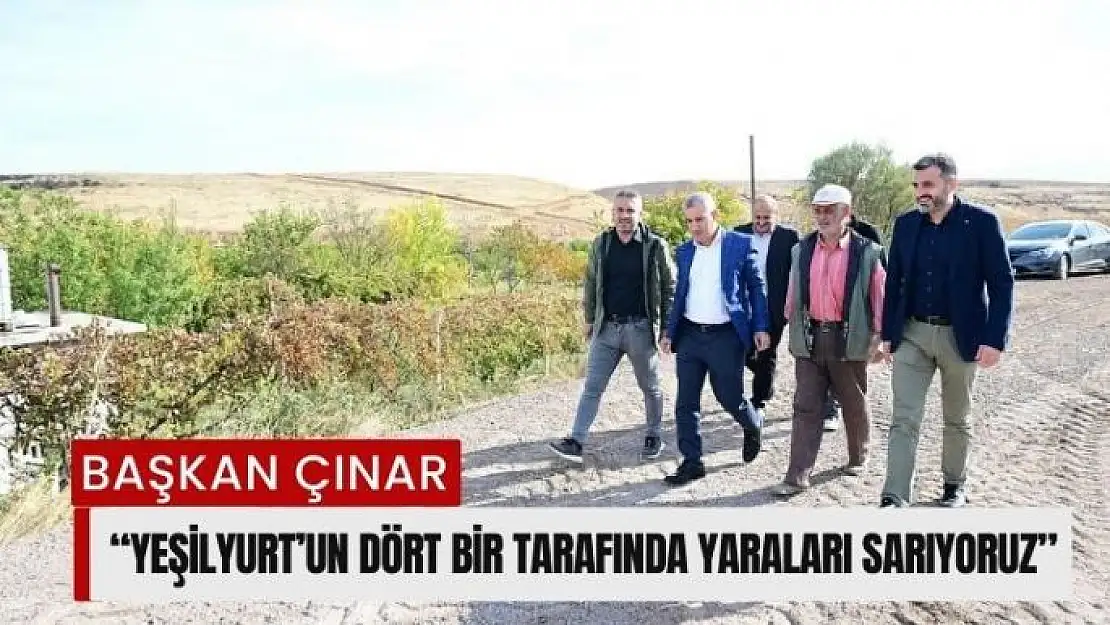 Yeşilyurt´un dört bir tarafında yaraları sarıyoruz