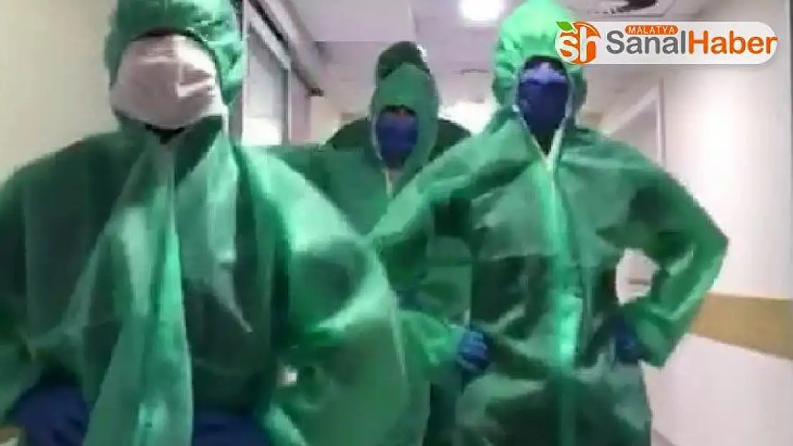 Malatya´da Yoğun bakım çalışanlarından 'penguen dansı'