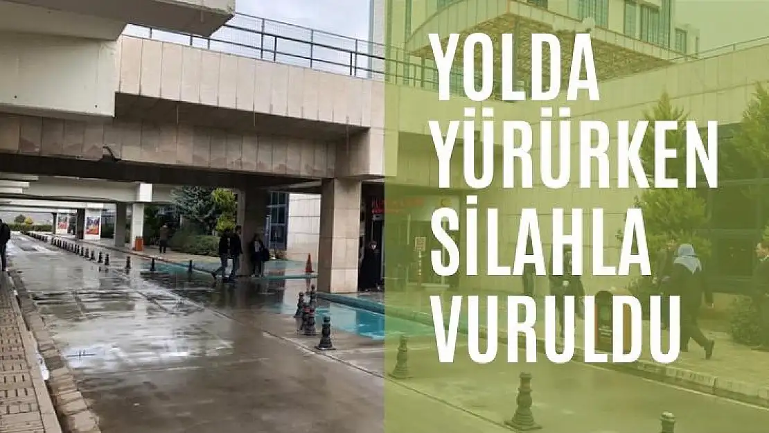 Yolda yürürken silahla vuruldu