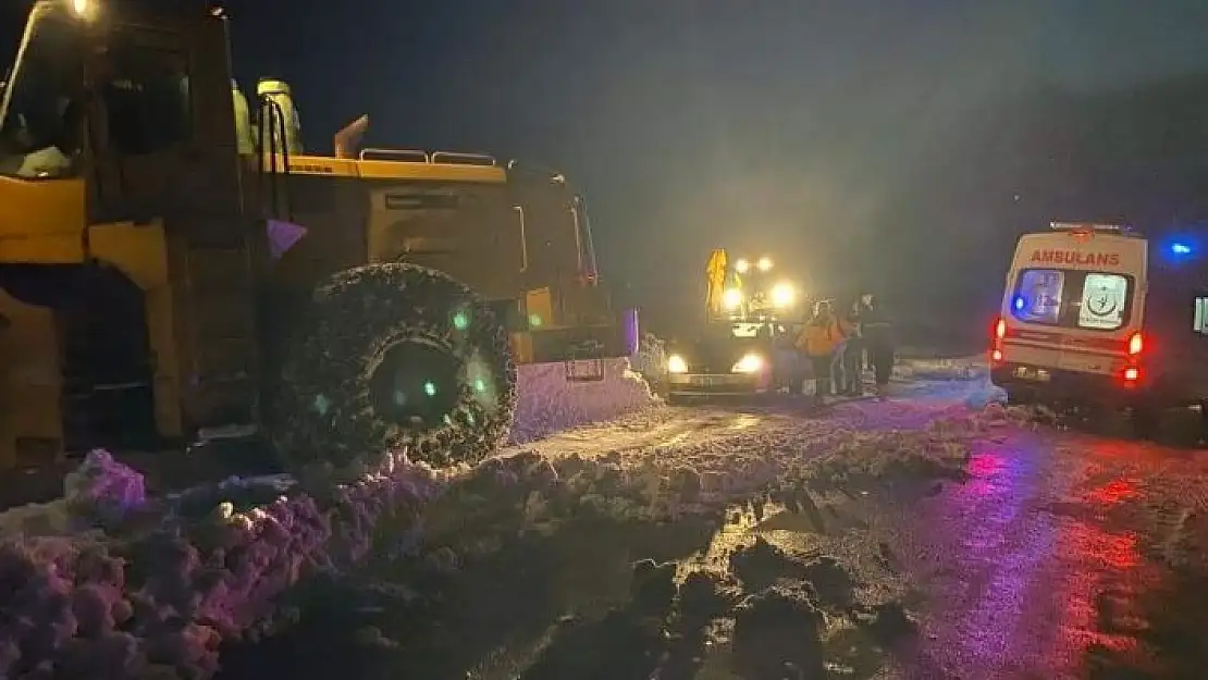 'Yollar kapandı, ekipler hasta vatandaşa ulaşmak için seferber oldu'