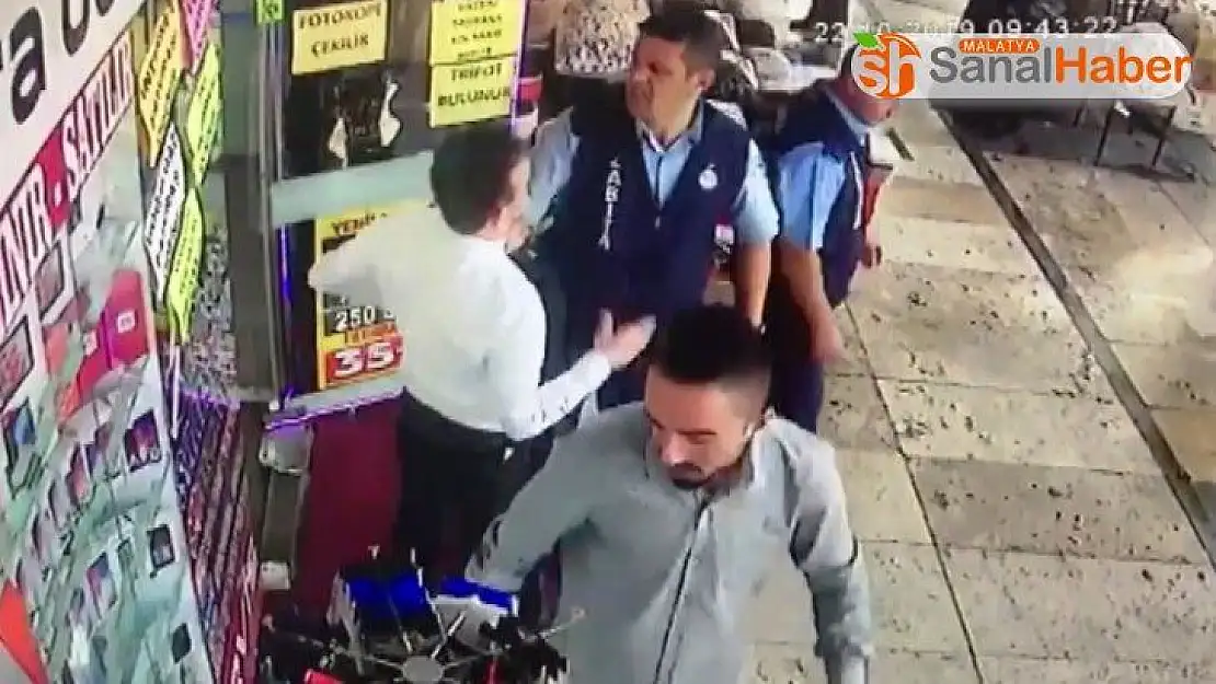 Zabıtadan esnafa 'duba' dayağı