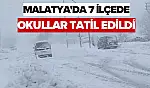Malatya'da 7 İlçede Okullar tatil edildi