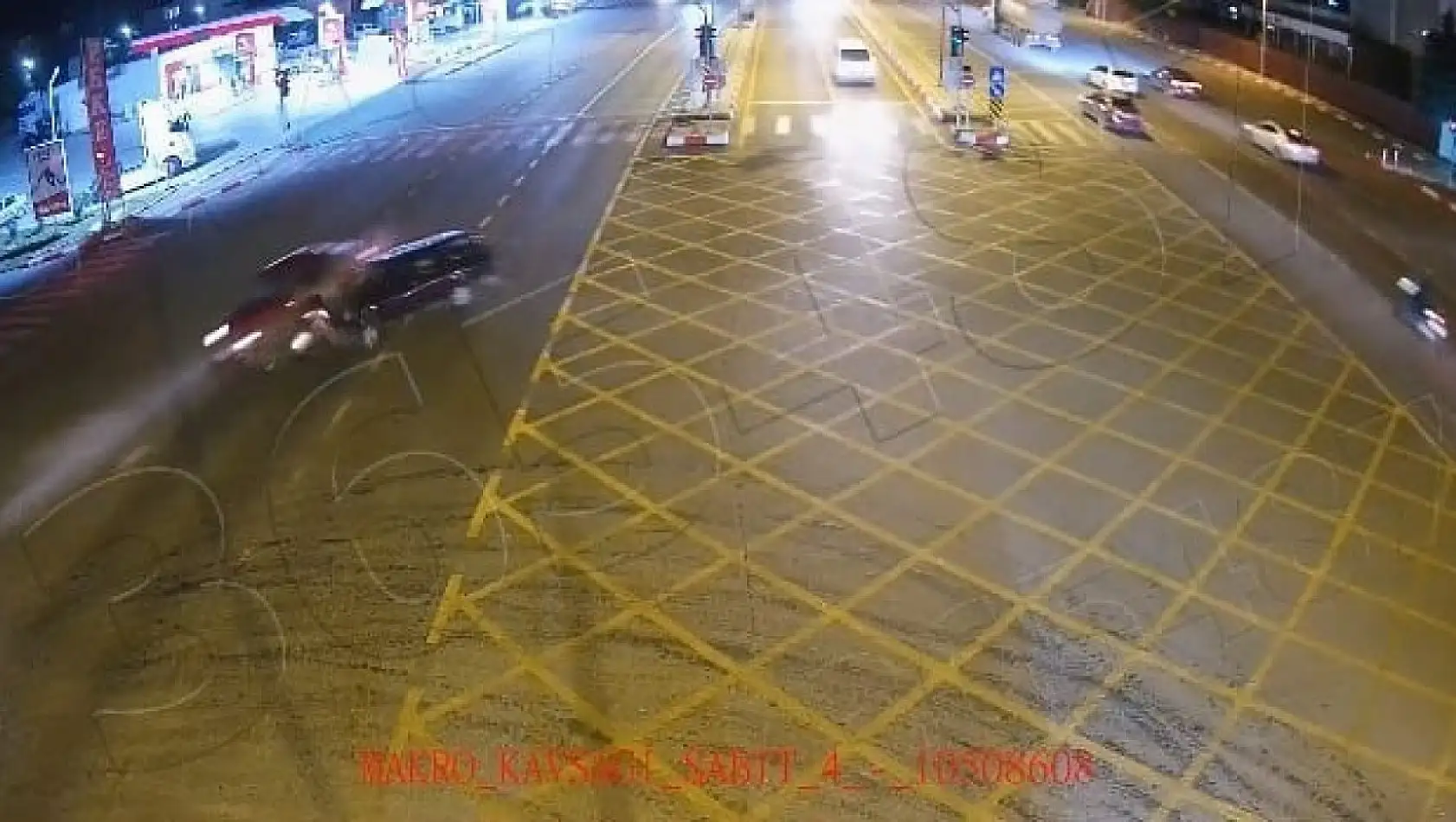 Malatya'da meydana gelen feci kazalar KGYS kameralarında