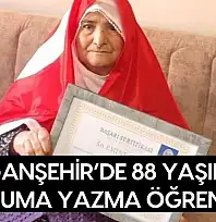 Doğanşehir'de 88 Yaşında Okuma Yazma Öğrendi
