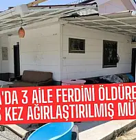 Malatya'da 3 aile ferdini öldüren sanığa 3 kez ağırlaştırılmış müebbet