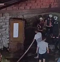 Malatya'da ahır yangını