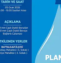 Malatya'da İki Mahallede 8 Saatlik Su Kesintisi olacak