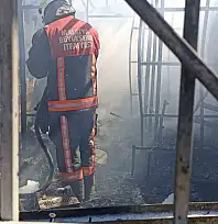 Malatya'da konteynerde yangın