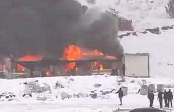 Malatya'da Bir Şantiyede Daha Yangın Paniği