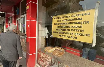 Malatya'da Gün Boyu Ücretsiz Ekmek Dağıtıldı