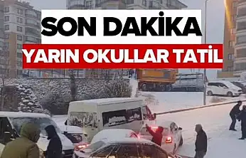 Malatya'da okullar tatil edildi