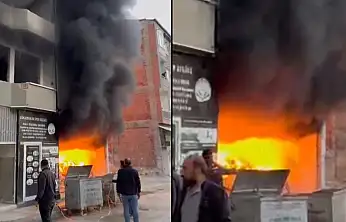 Niyazi Mahallesi'nde Metruk İş Yerinde Yangın