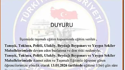 Battalgazi'de bazı bölgelerde okullar tatil edildi