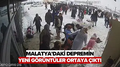 Depremin yeni görüntüleri ortaya çıktı