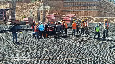 Malatya'da inşaatta iş kazası: 1 işçi yaralandı