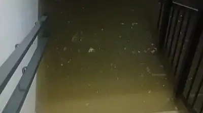 TOKİ 2. Etap'ta Bodrum Katları Su Bastı, Vatandaşlar Tepkili