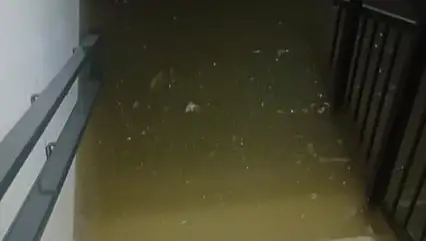 TOKİ 2. Etap'ta Bodrum Katları Su Bastı, Vatandaşlar Tepkili