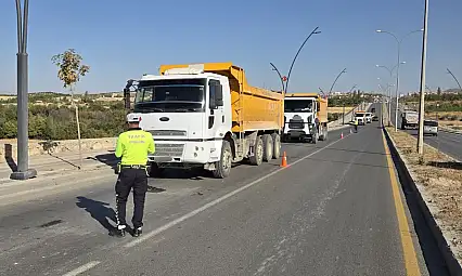 Malatya'da Hafriyat Kamyonları ve Beton Mikserlerine Sıkı Denetim