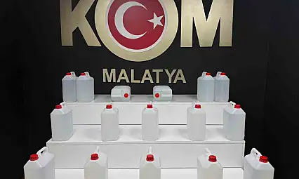 Malatya'da sahte alkol operasyonu
