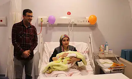 Malatya'da yeni yılın ilk bebeği dünyaya geldi