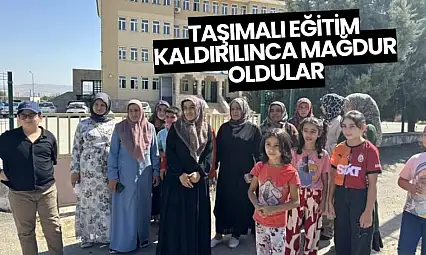 Taşımalı eğitim kaldırılınca mağdur oldular