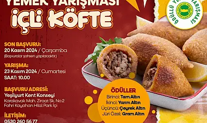 Yeşilyurt'ta  içli köfte yemek yarışması