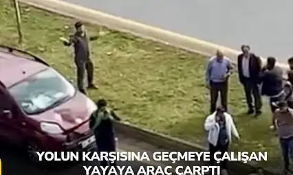 Yolun Karşısına Geçmeye Çalışan Yayaya Araç Çarptı