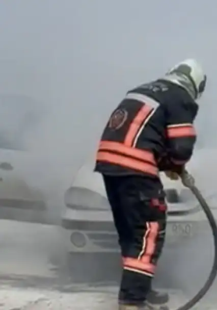 Sanayi Sitesinde Araç Yangını