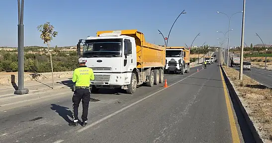 Malatya'da Hafriyat Kamyonları ve Beton Mikserlerine Sıkı Denetim