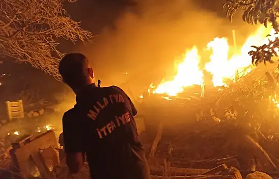 Malatya'da bahçe yangını