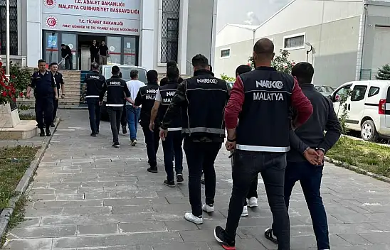 Malatya'da 'torbacı' operasyonu: 14 tutuklama