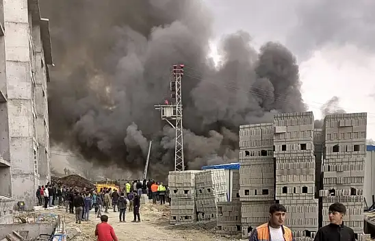 Malatya'da 150 işçinin kaldığı konteynerde korkutan yangın