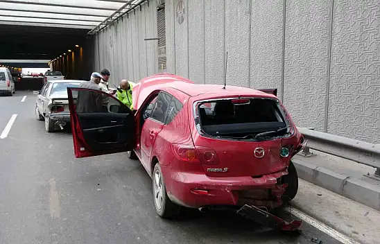 Malatya'da altgeçitte zincirleme kaza: 2 yaralı