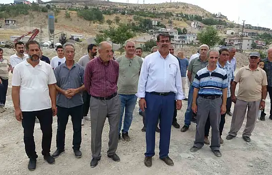 Malatya'da beton santrali tepkisi