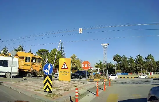 Malatya'da Hemzemin Geçitte Faciadan Dönüldü