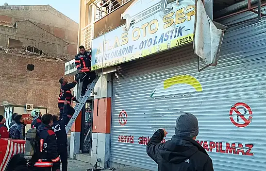 Malatya'da işyeri yangını