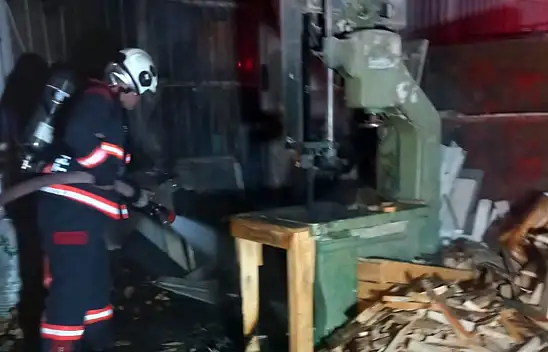 Malatya'da işyeri yangını