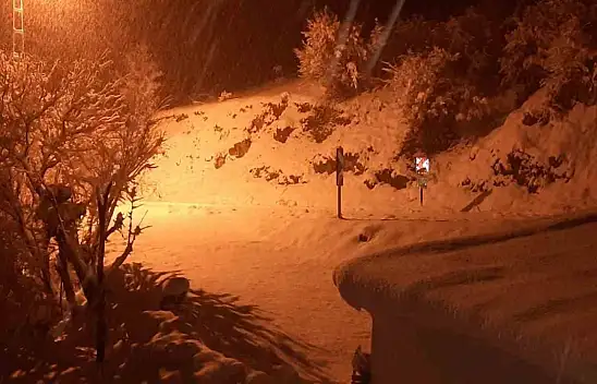 Malatya'da kırsal bölgeler kar altında