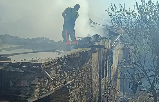 Malatya'da örtü yangını: İki ev kül oldu
