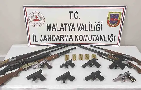 Malatya'da ruhsatsız silah ticareti operasyonu