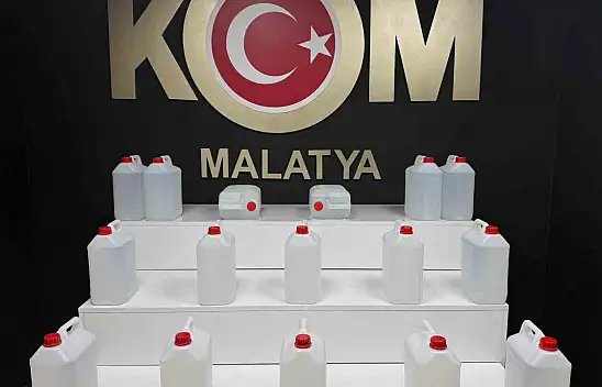 Malatya'da sahte alkol operasyonu