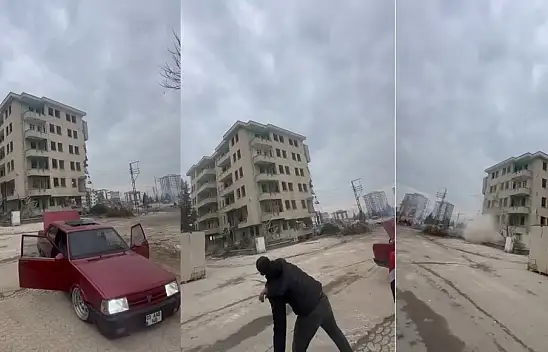 Malatya'da yıkım eğlenceye dönüştü