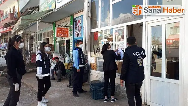 Arapgir'de korona virüs denetlemesi