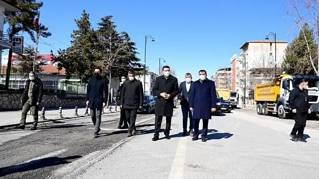 'Başkan Gürkan ve Milletvekili Tüfenkci yol genişletme çalışmalarını inceledi'