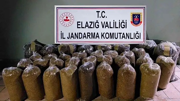 'Elazığ´da 215 kilogram kaçak tütün ele geçirildi'