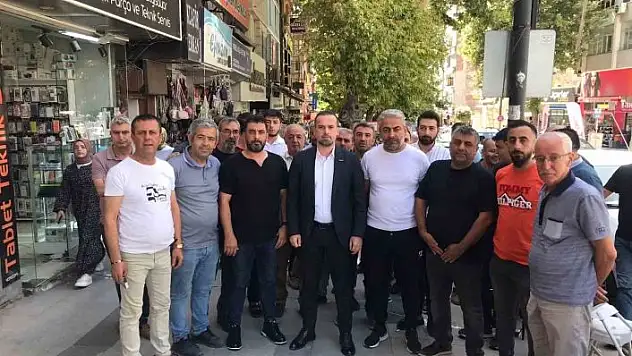 'MAGİNDER Yönetim Kurulu Başkanı Karademir, Kışla Caddesi esnafını ziyaret etti'
