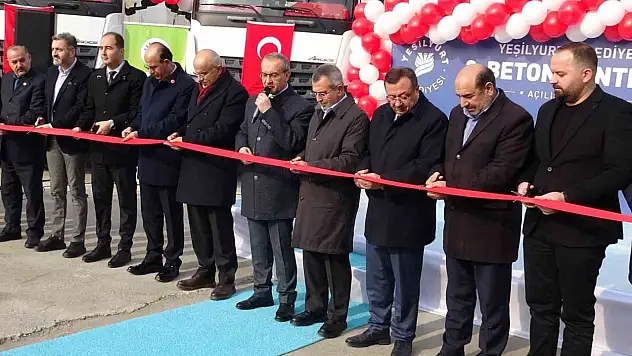 Malatya'da 70 milyon TL'lik beton santrali hizmete açıldı