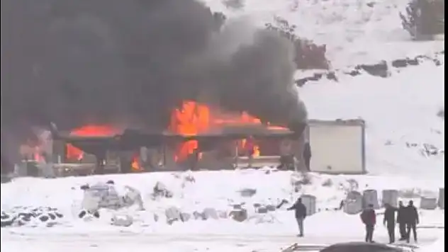 Malatya'da Bir Şantiyede Daha Yangın Paniği