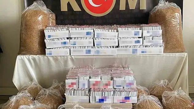 'Sivas´ta 102 kilogram kaçak tütün ele geçirildi'